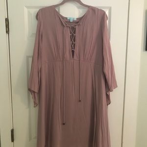 Mauve boho dress